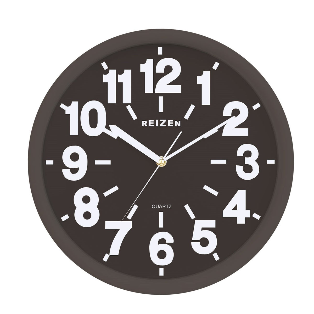 Low Vision Quartz Wall Clock (Black face White number) – Miami