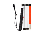 54"- 6 Sections Aluminum Folding Mobility Cane, Pencil Tip