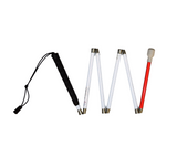 60" - 6 Sections Aluminum Folding Mobility Cane, Pencil Tip