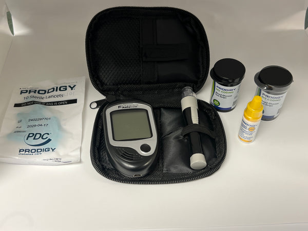 Talking Glucometer with Test Strips Kit