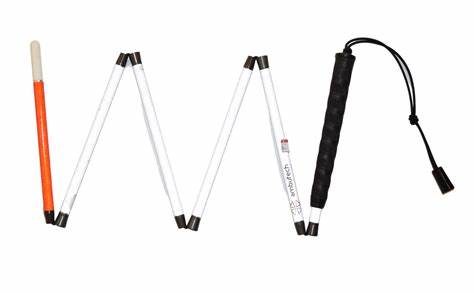 48"- 6 Sections Graphite Mobility Folding Cane, Pencil Tip