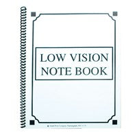 Low Vision Spiral Notebook 