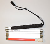 50" Folding Graphite Mobility Cane, with White/Red Reflective Tape